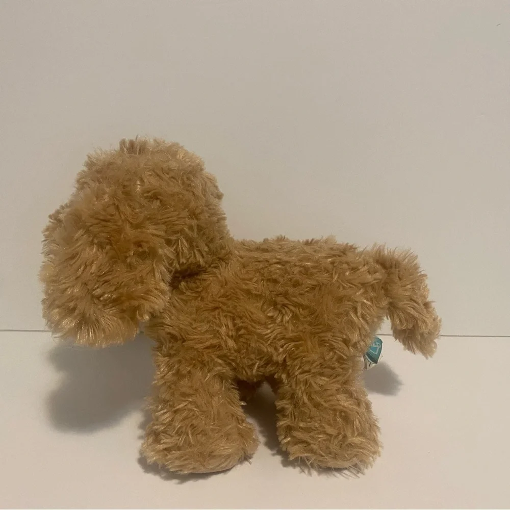 Manhattan Toy Puppy Dog Plush Tan Stuffed Animal 8” Soft Cuddle Toy - Picture 3 of 6